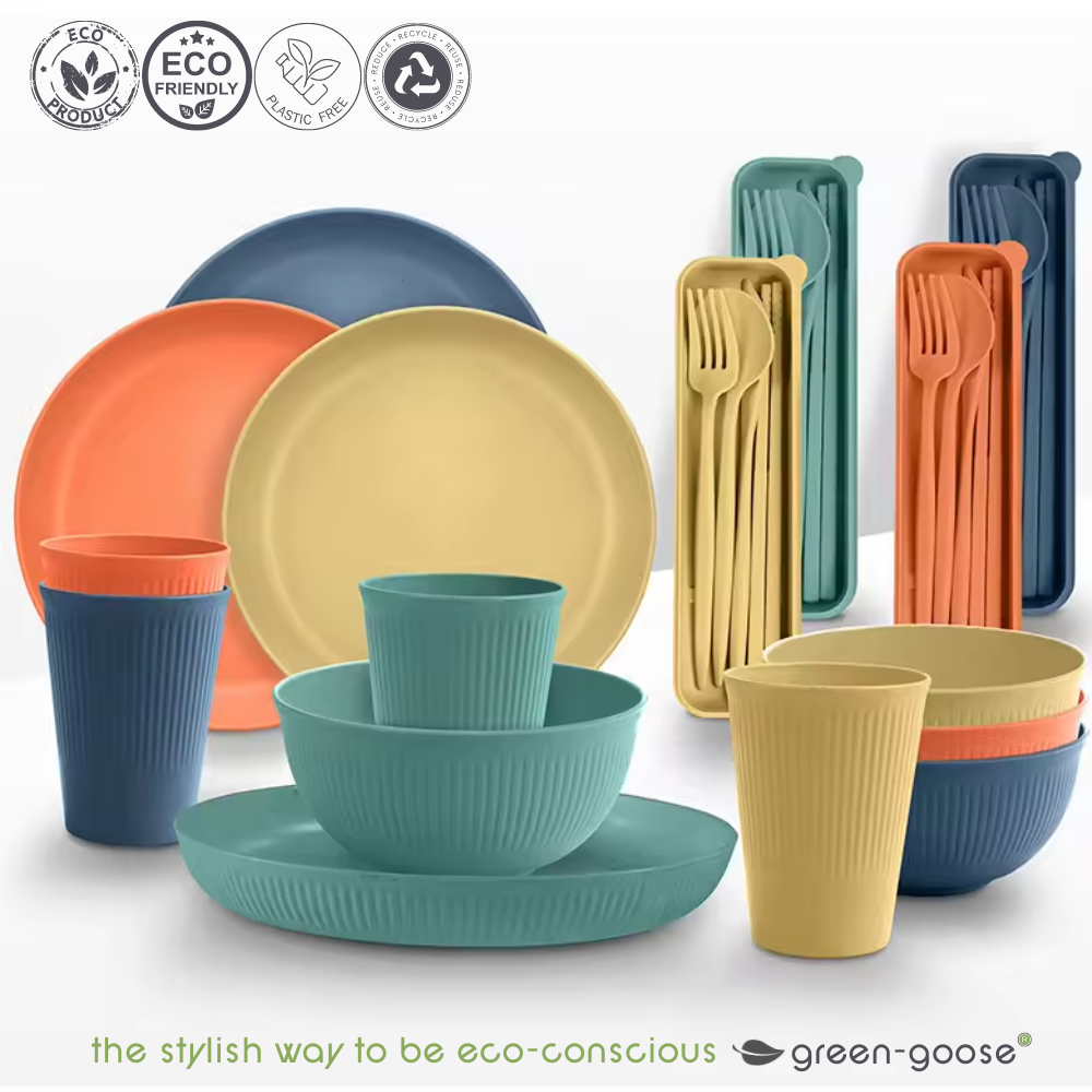 BIO Geschirr 28er-Set - Picknick-Set