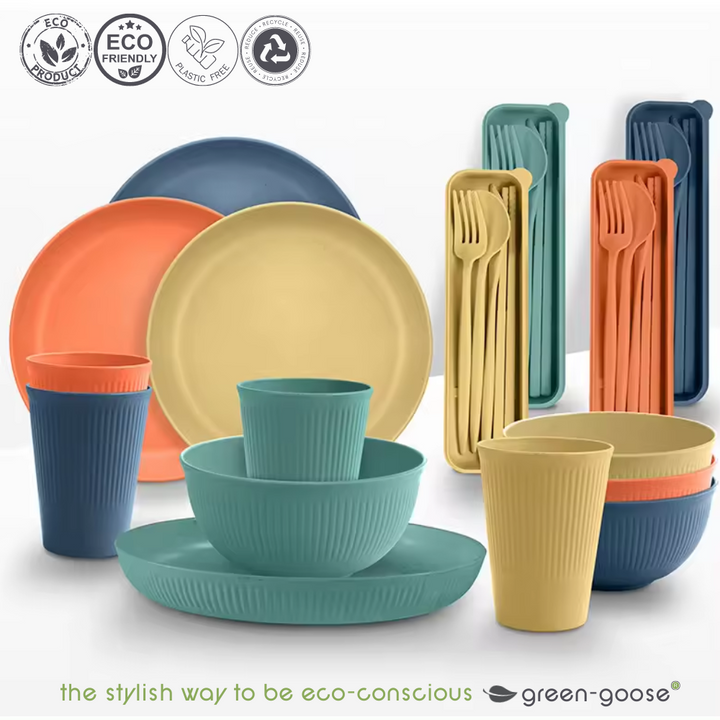 BIO Geschirr 28er-Set - Picknick-Set
