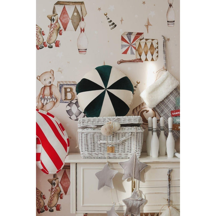 CANDY Patchwork-Kissen / Grün