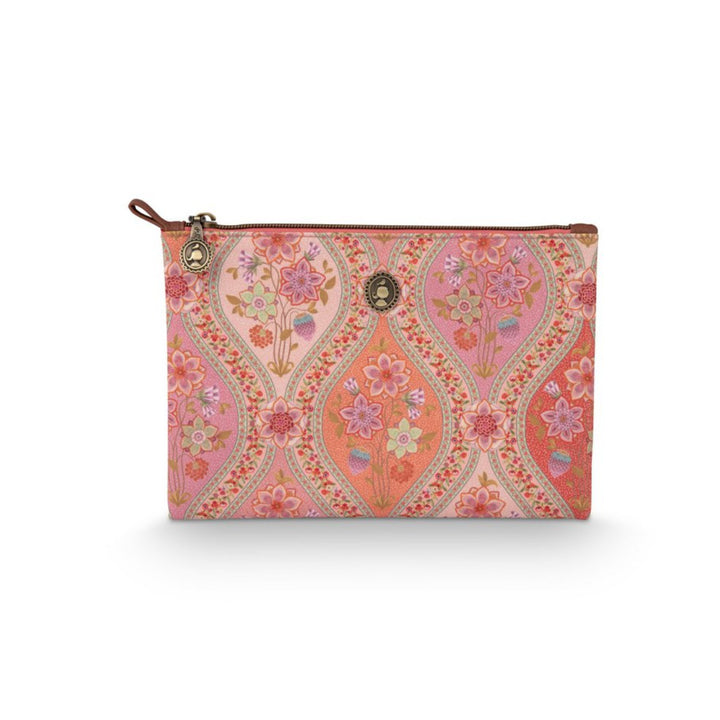 Cosmetic Flat Pouch medium CHARLY ORNAMENTO ORANGE
