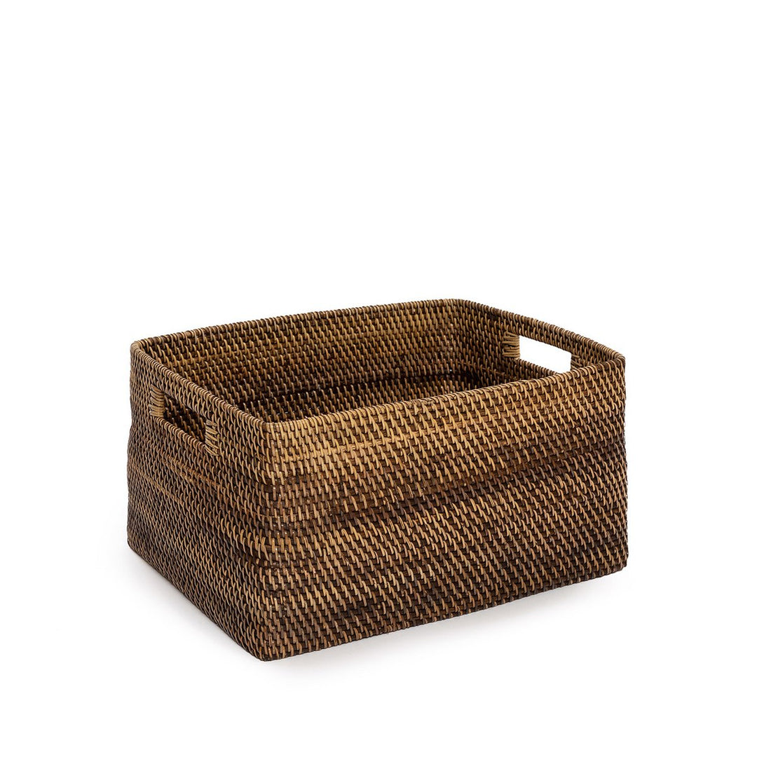 COLONIAL Korb - Aufbewahrungskorb - Regalkorb - Naturbraun L
