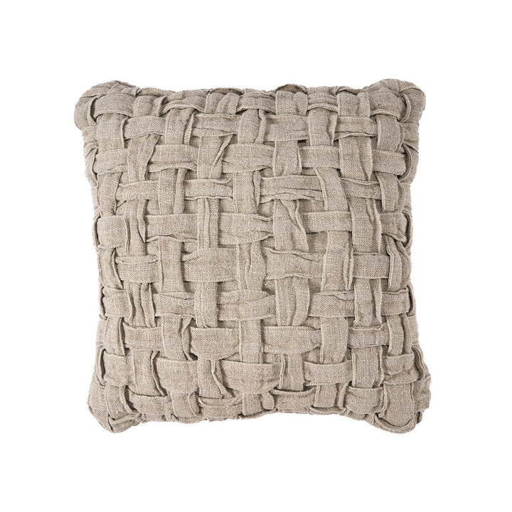 LINEN CROSIER Kissenbezug - Leinen Natur 50x50