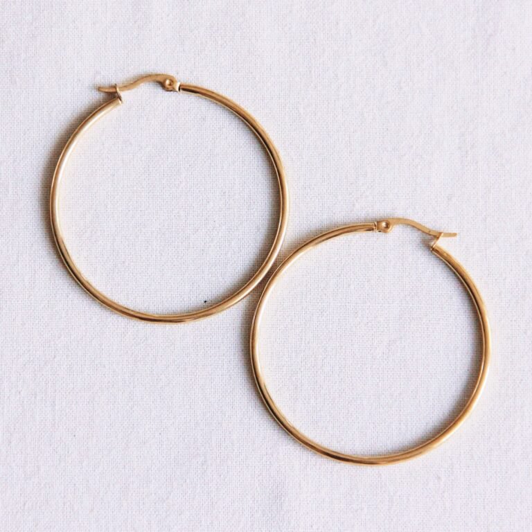 Ohrringe - BASIC 50 - Creole Gold