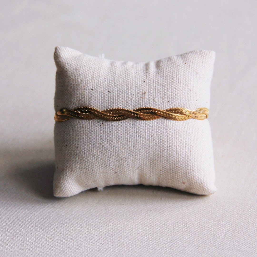 Armband - Schlangenkette TWISTED - Gold