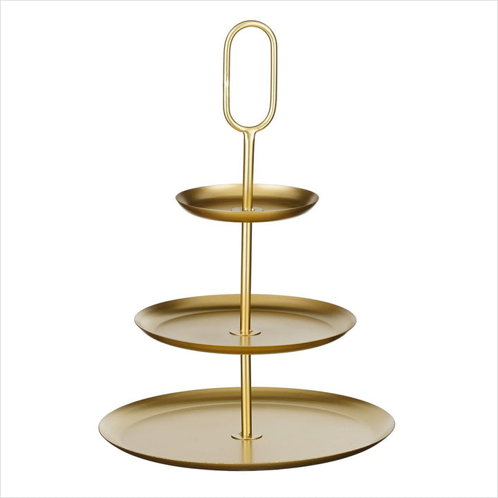 Etagere RAMA - 3 Ebenen – Rund – Gold