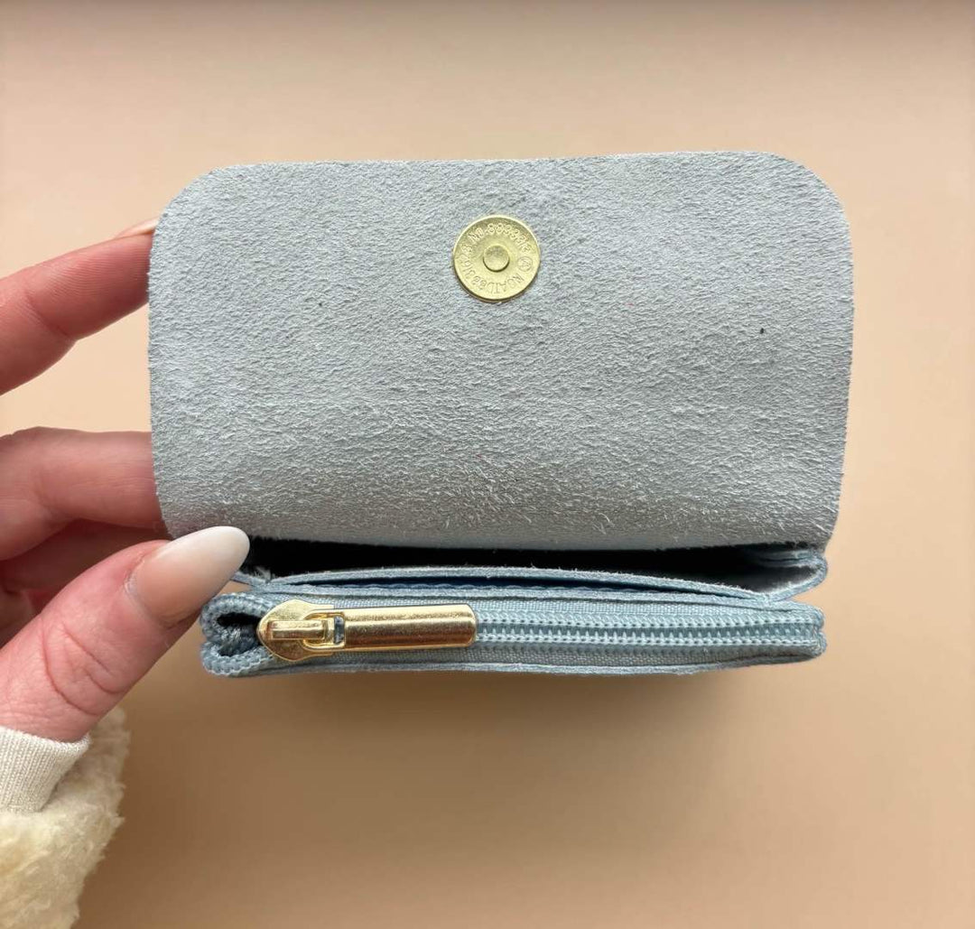 Geldbeutel BLUSH - Minitäschchen - Leder / Wildleder / Metallic