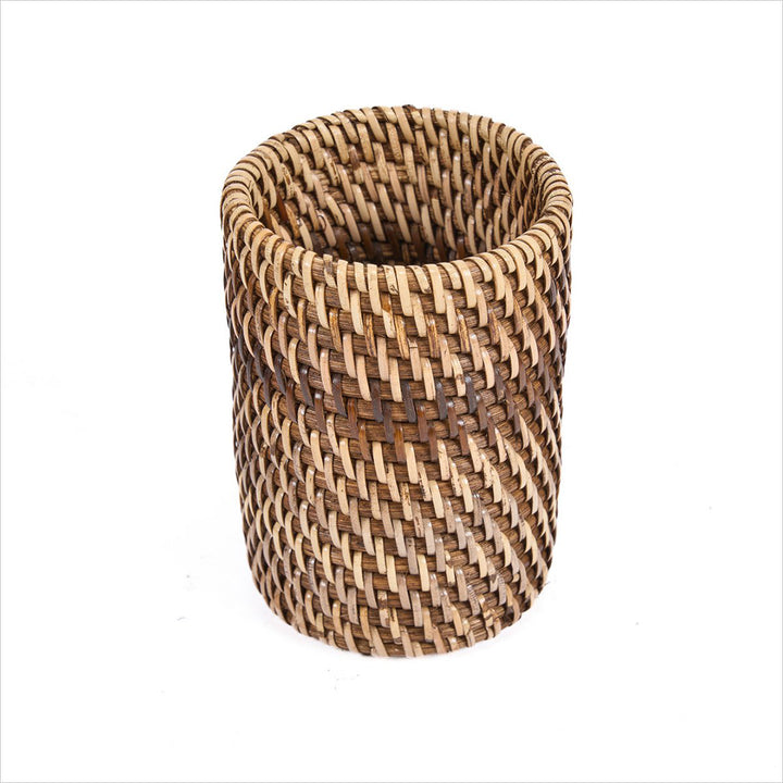 COLONIAL Korb - Zahnbürstenhalter - Korbbecher - Naturbraun