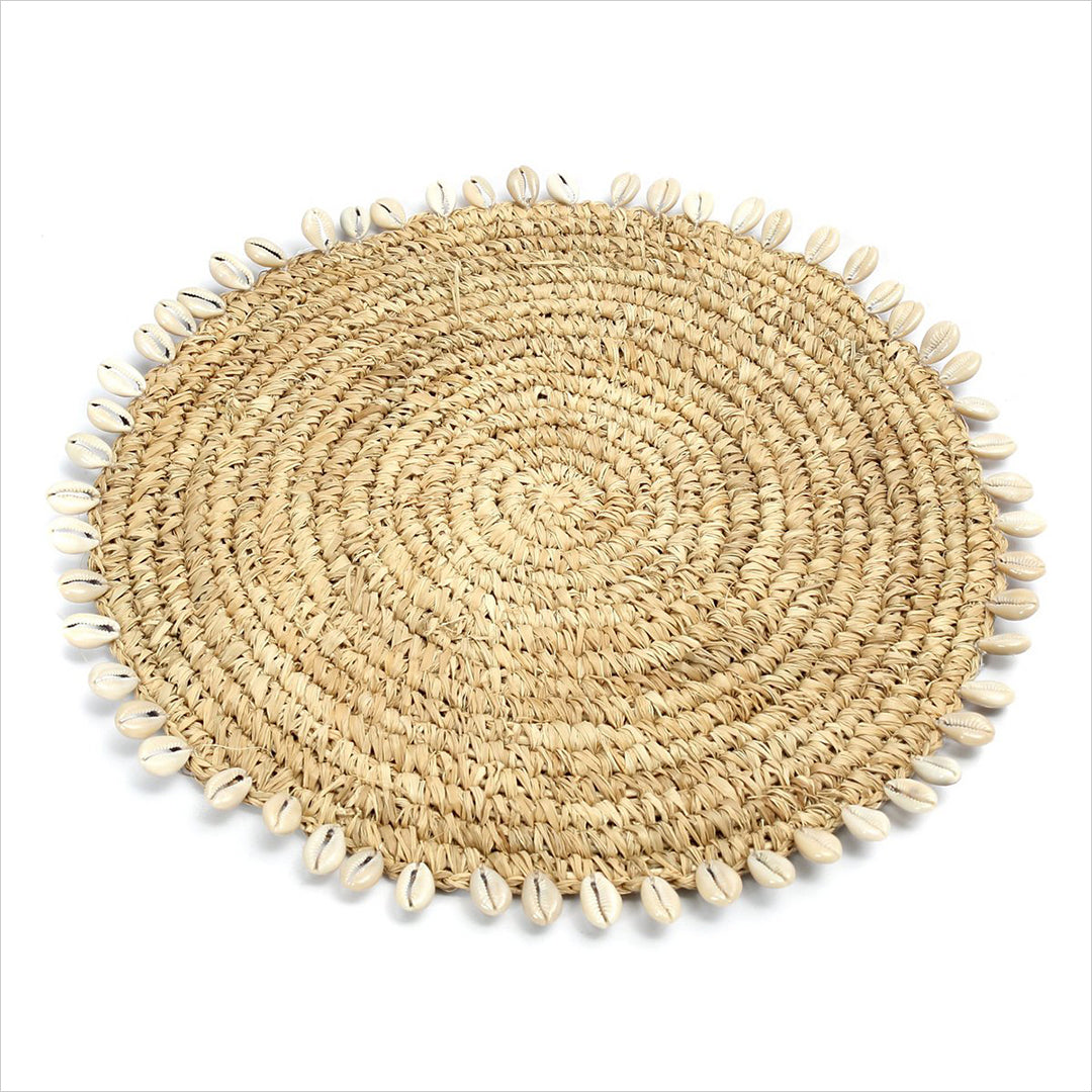 RAFFIA SHELL Platzset - Tischset - Dekomatte
