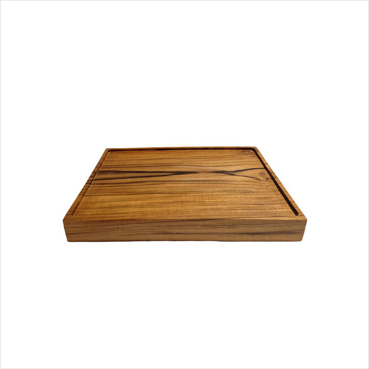 TEAK SQUARE Servierplatte - Servierbrett - Dekotablett