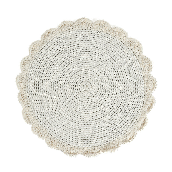 MACRAME MARRIAGE Platzset - Tischset - Dekomatte - Natur