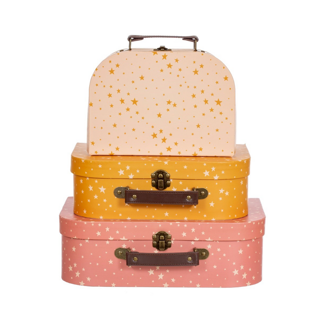 LITTLE STARS Suitcases - Deko Koffer 3er-Set