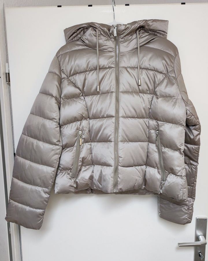 Jacke - Steppjacke - Pufferjacke - kurz, beige - L/XL