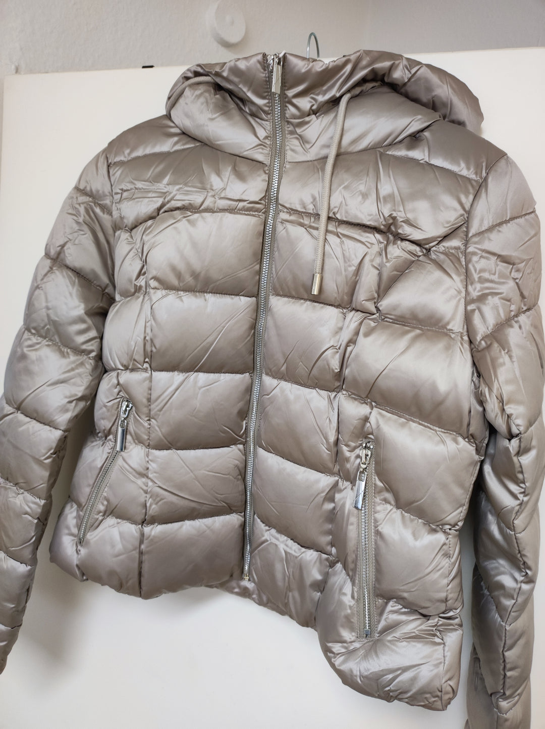 Jacke - Steppjacke - Pufferjacke - kurz, beige - S/M