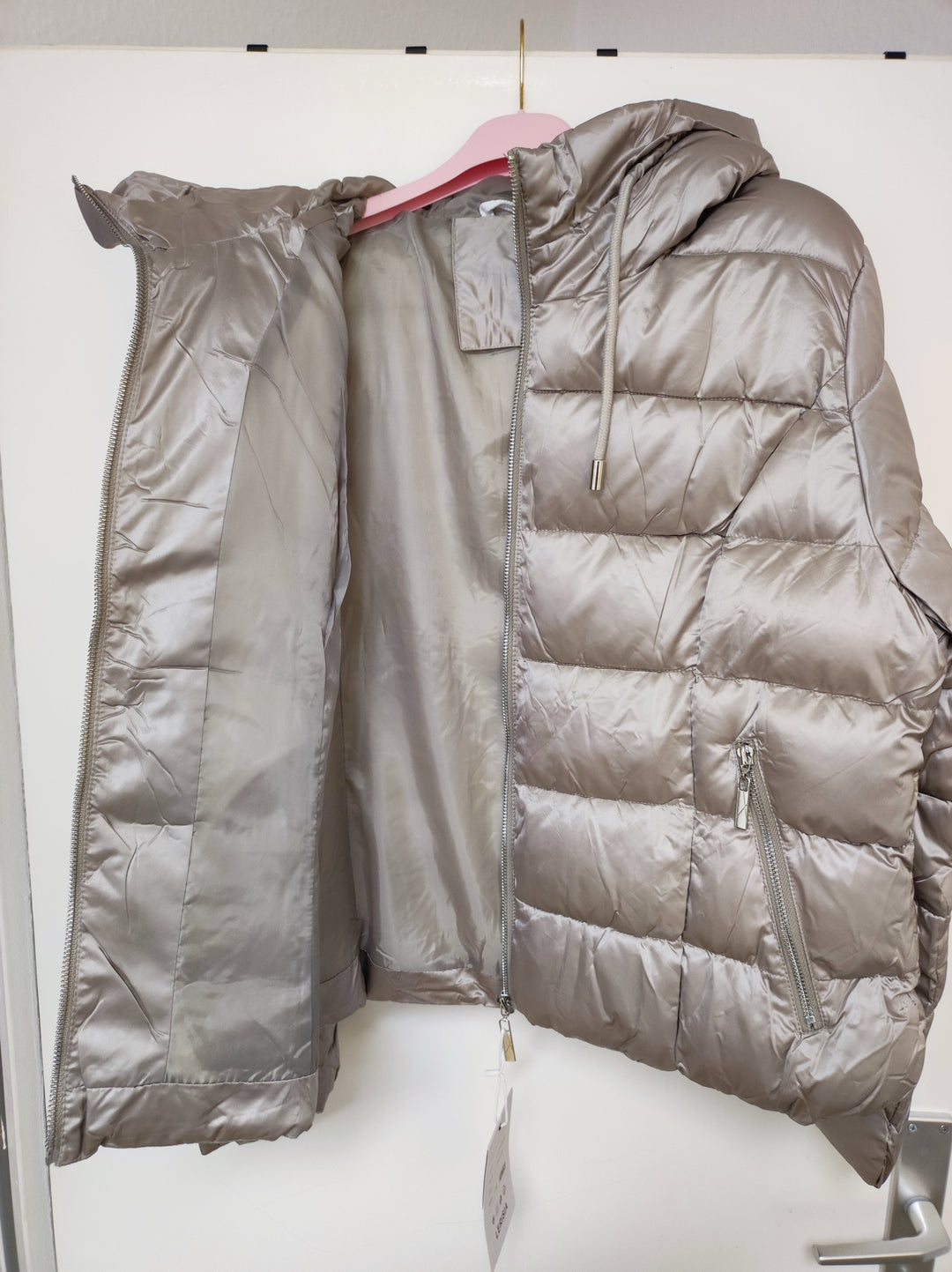 Jacke - Steppjacke - Pufferjacke - kurz, beige - 2XL/3XL