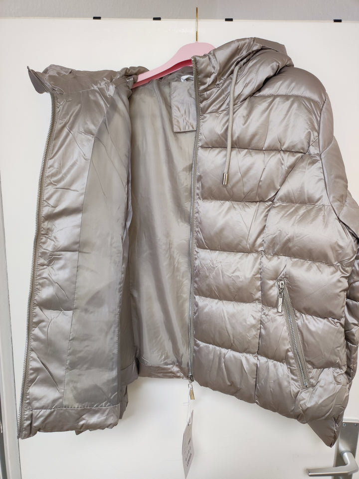 Jacke - Steppjacke - Pufferjacke - kurz, beige - 2XL/3XL