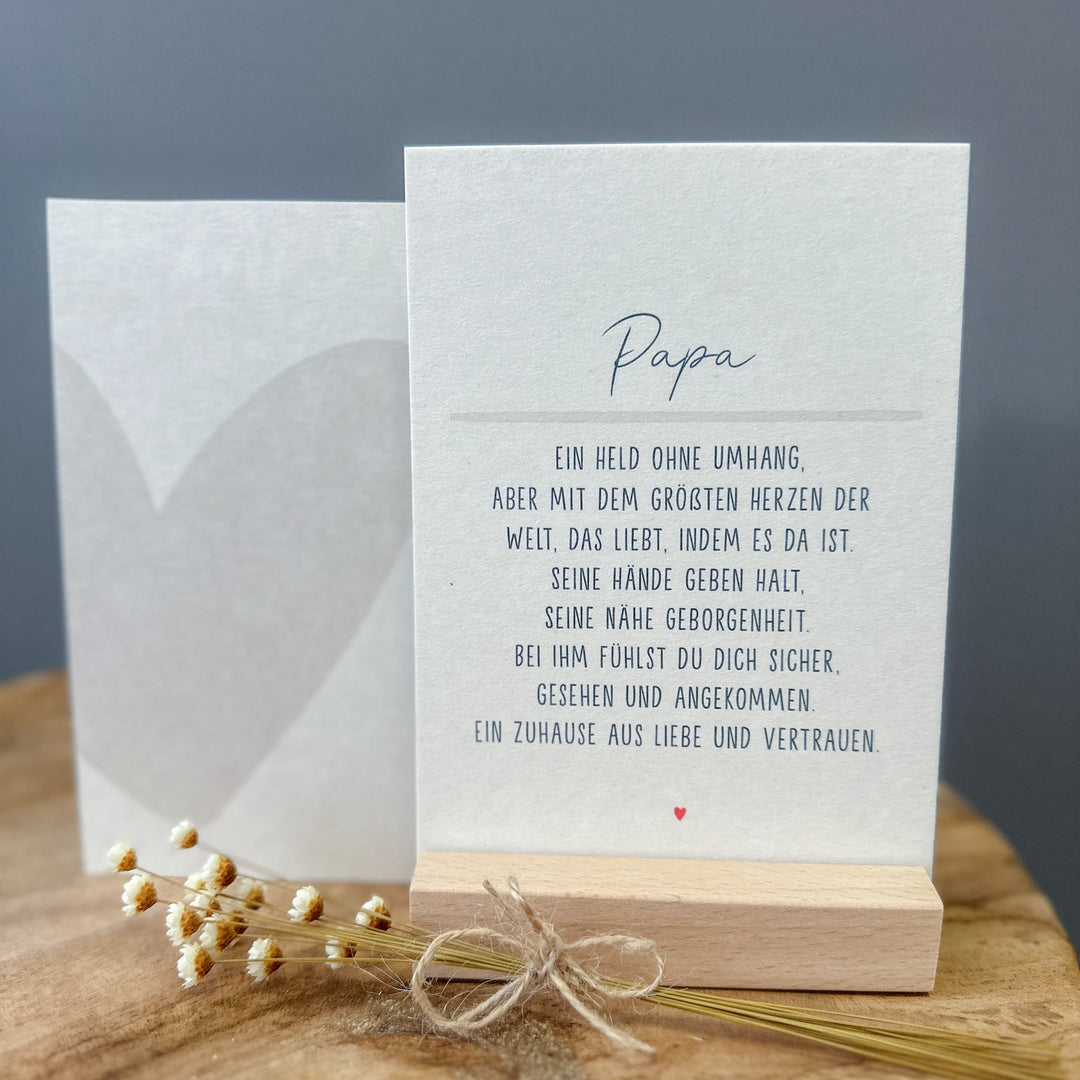 Grußkarte - Definition PAPA - Postkarte A6