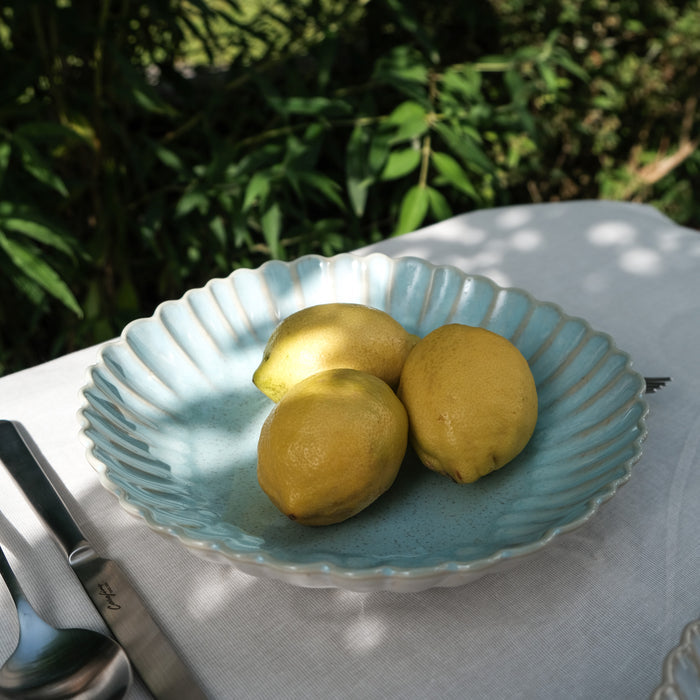 Teller MALLORCA / Suppe - Pasta / 6er Set / 24cm / seablue