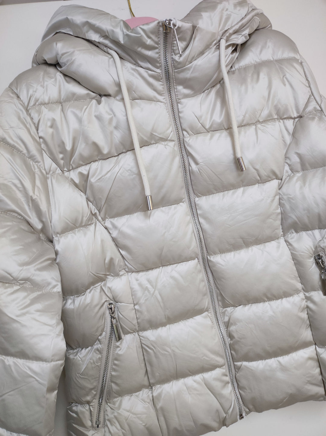 Jacke - Steppjacke - Pufferjacke - kurz, creme - L/XL