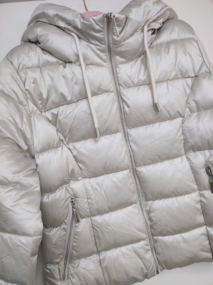 Jacke - Steppjacke - Pufferjacke - kurz, creme - L/XL