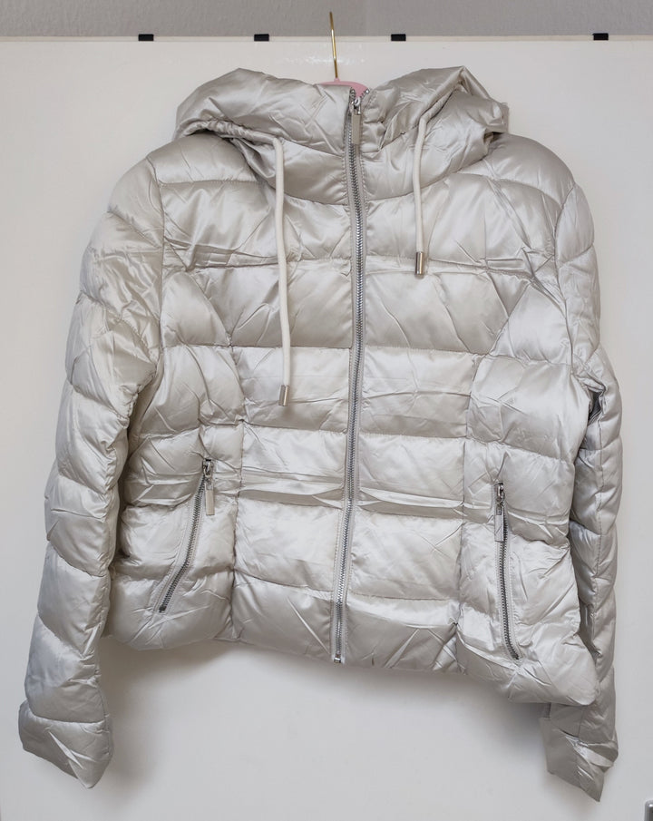 Jacke - Steppjacke - Pufferjacke - kurz, creme - S/M