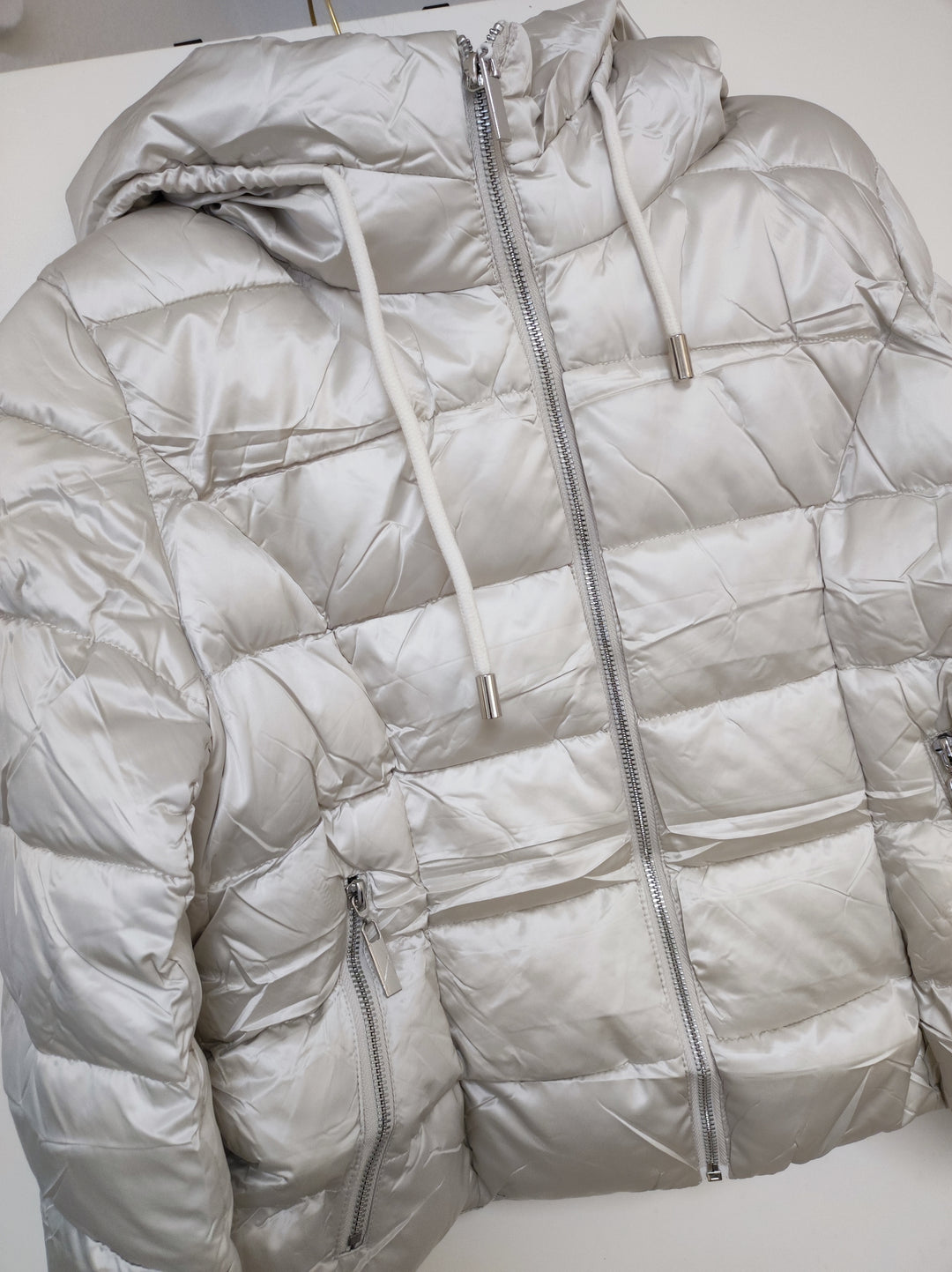 Jacke - Steppjacke - Pufferjacke - kurz, creme - S/M