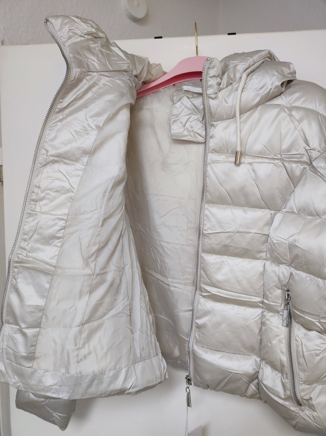 Jacke - Steppjacke - Pufferjacke - kurz, creme - S/M