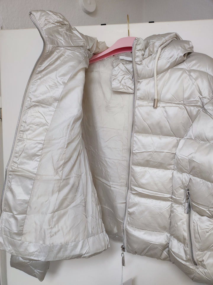 Jacke - Steppjacke - Pufferjacke - kurz, creme - S/M