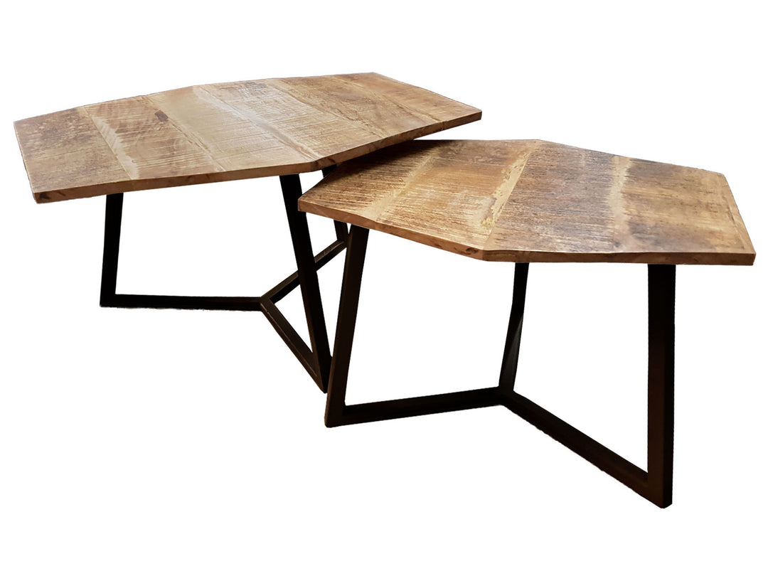 Couchtische - Beistelltische PARIS - Wohnzimmer Tisch - Holz Satztisch 2er-Set - 3 Varianten