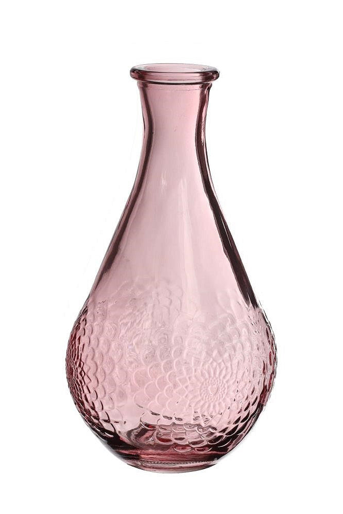 Glasvase DAHLIA - Vintage Flaschenvase - 3 Farben