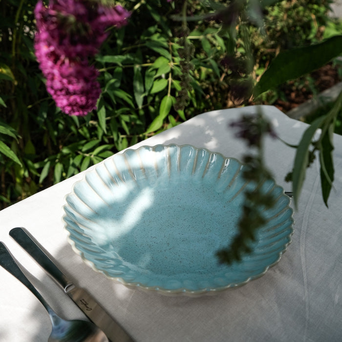 Teller MALLORCA / Suppe - Pasta / 6er Set / 24cm / seablue