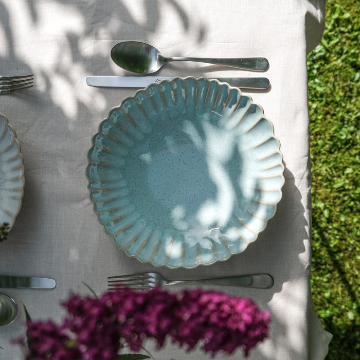 Teller MALLORCA / Suppe - Pasta / 6er Set / 24cm / seablue