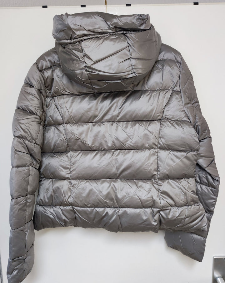 Jacke - Steppjacke - Pufferjacke - kurz, grau - L/XL