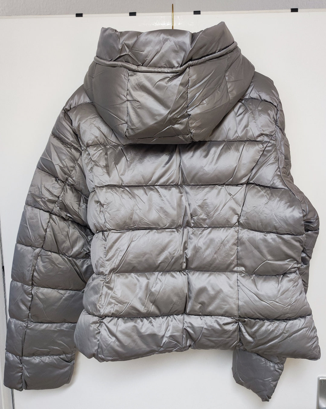 Jacke - Steppjacke - Pufferjacke - kurz, grau - 2XL/3XL