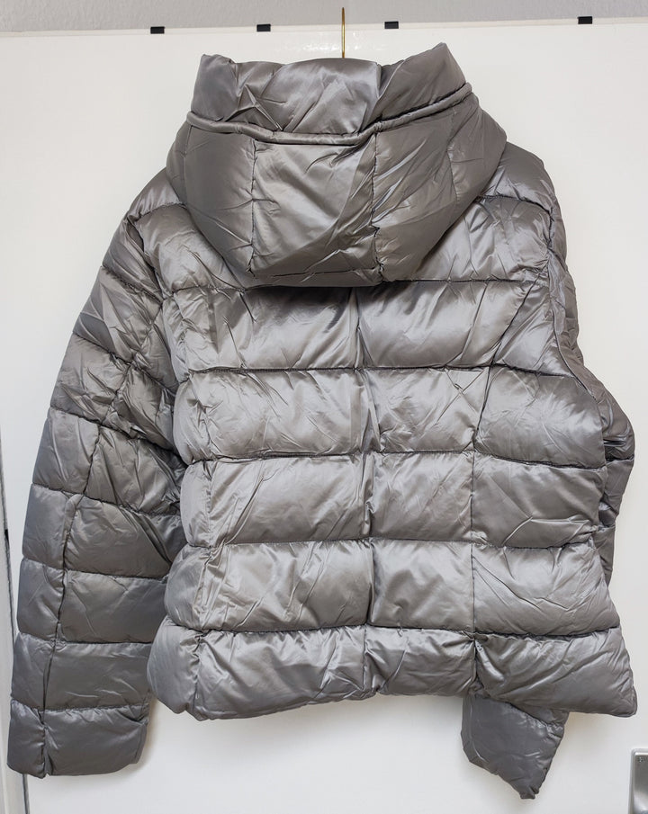 Jacke - Steppjacke - Pufferjacke - kurz, grau - 2XL/3XL