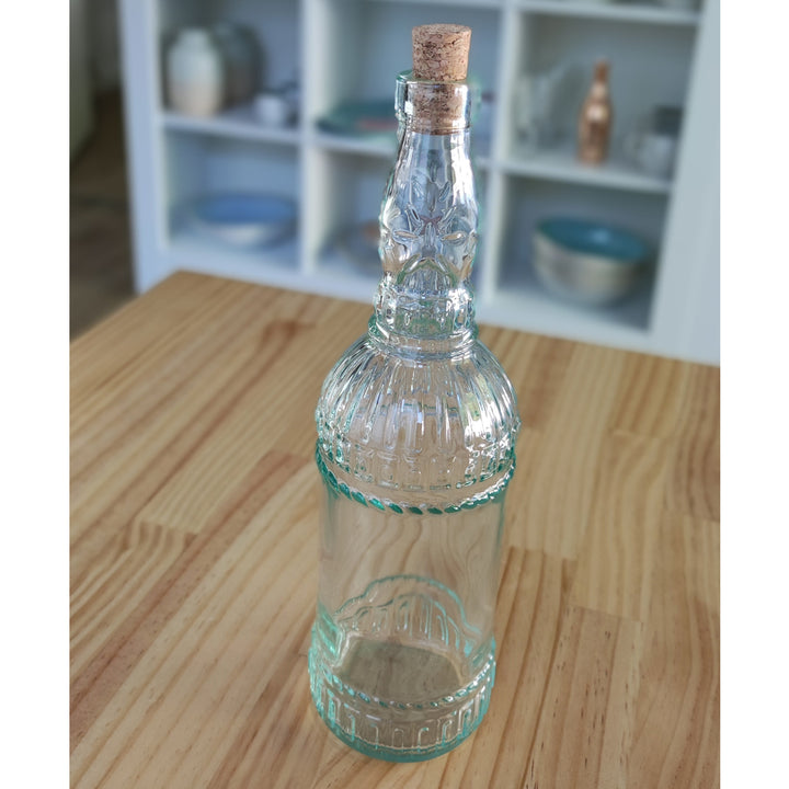 Flasche mit Korken ASSISI - für Deko, Vase, Getränke, Öl, Essig