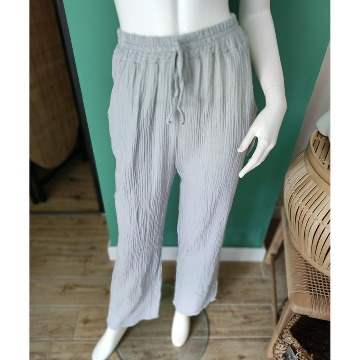 Boho-Hose – leichte Musselinhose - 5 Farben