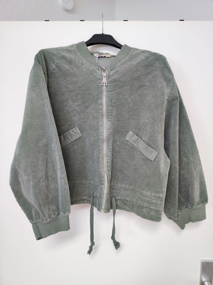 Jacke - Cord - oliv