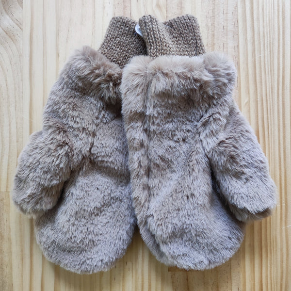 Handschuhe/Fäustlinge - Fluffy - braun
