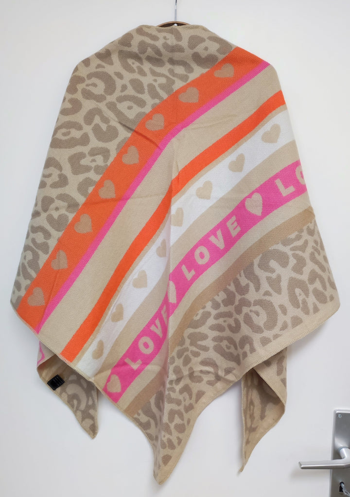 Dreiecks Schal - Leo & Love - beige, flauschig