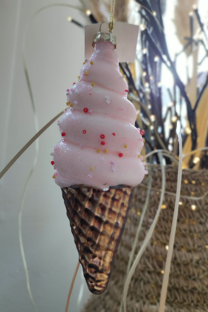 Glaskugel - Weihnachtsbaumdeko - EIS