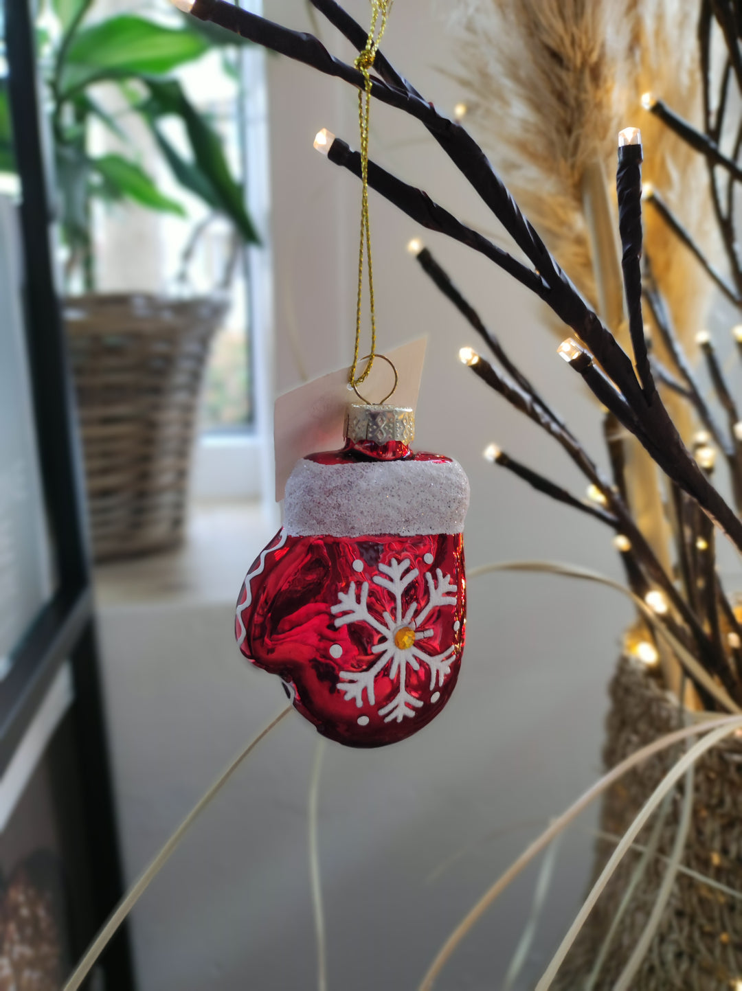 Glaskugel - Weihnachtsbaumdeko - HANDSCHUH