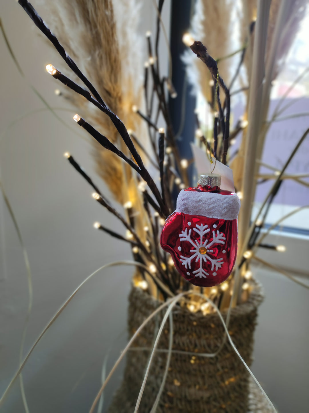 Glaskugel - Weihnachtsbaumdeko - HANDSCHUH