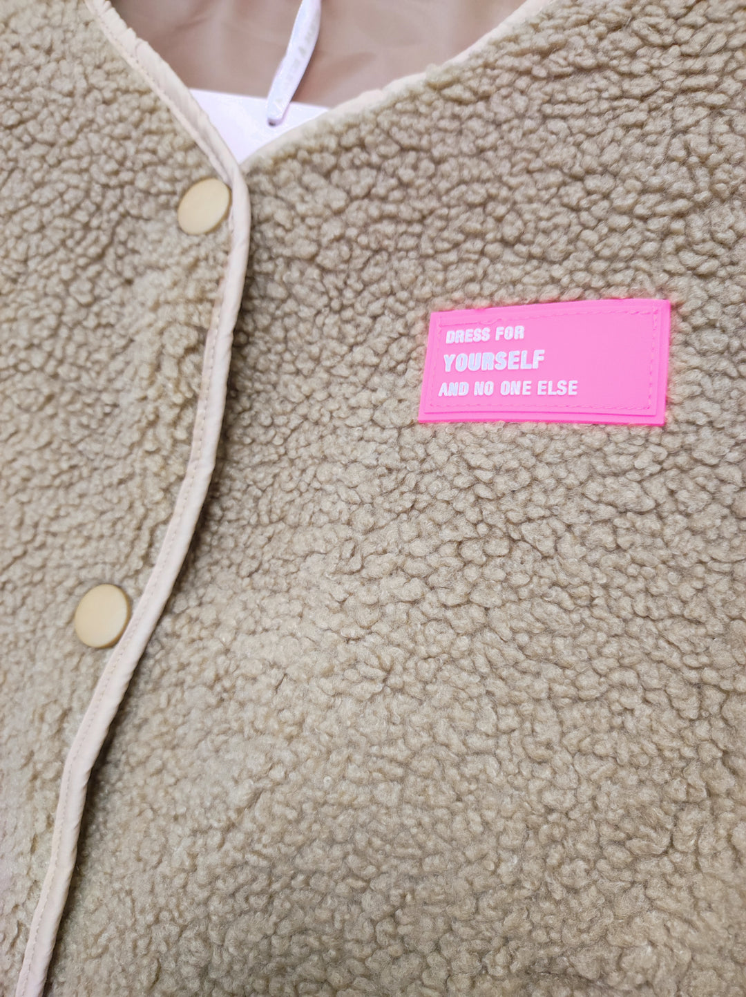 Weste - Teddy - braun