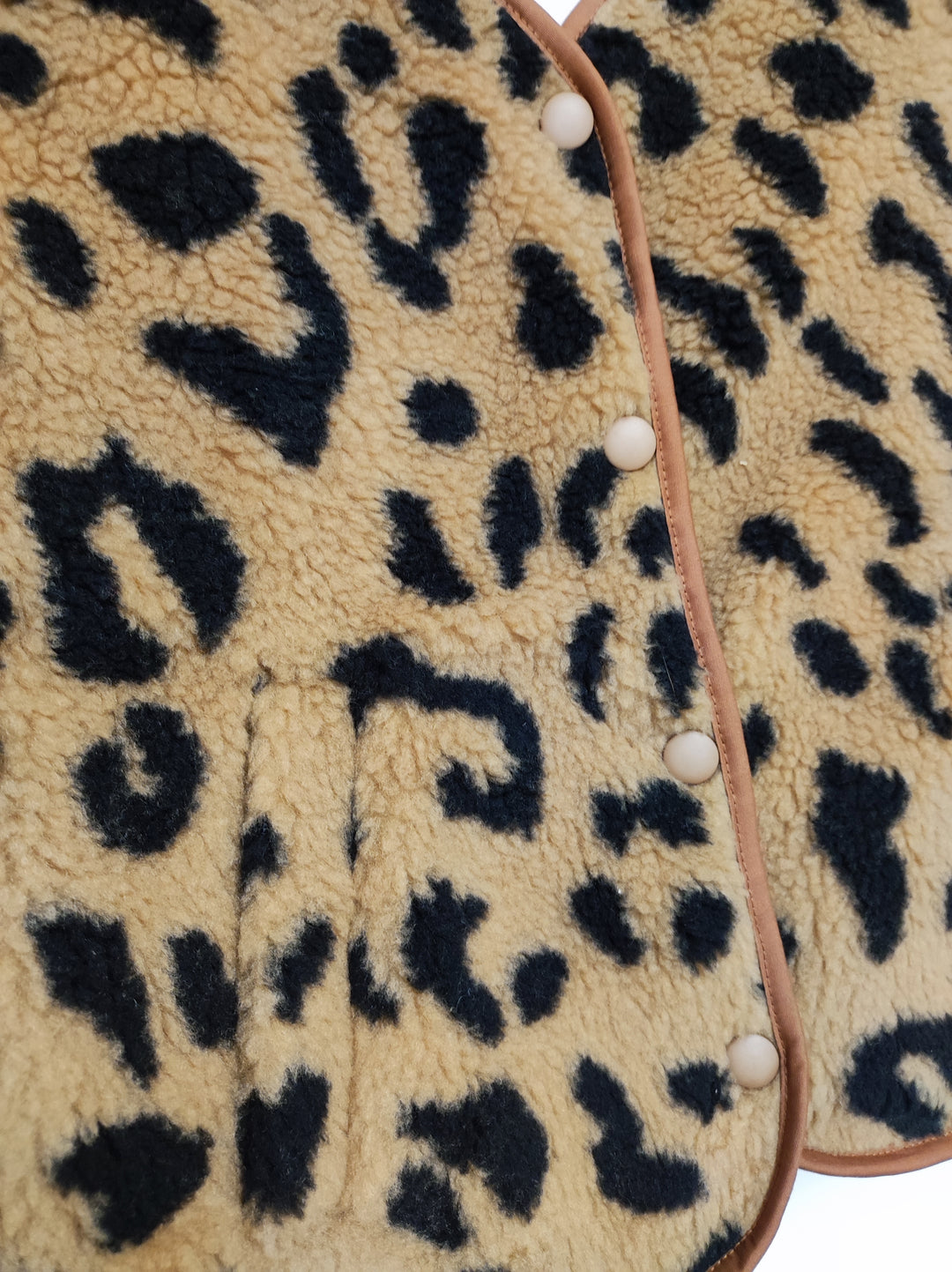 Weste - Teddy - Leo braun