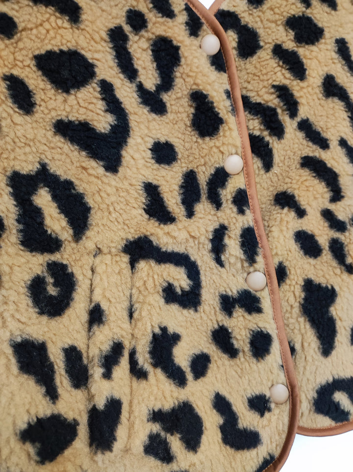 Weste - Teddy - Leo braun