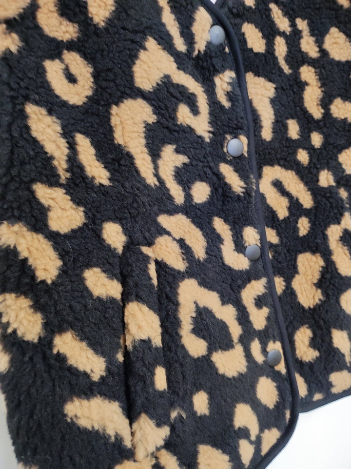 Weste - Teddy - Leo schwarz