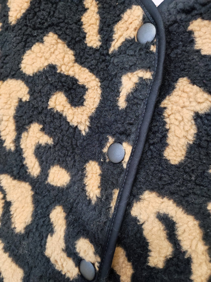 Weste - Teddy - Leo schwarz