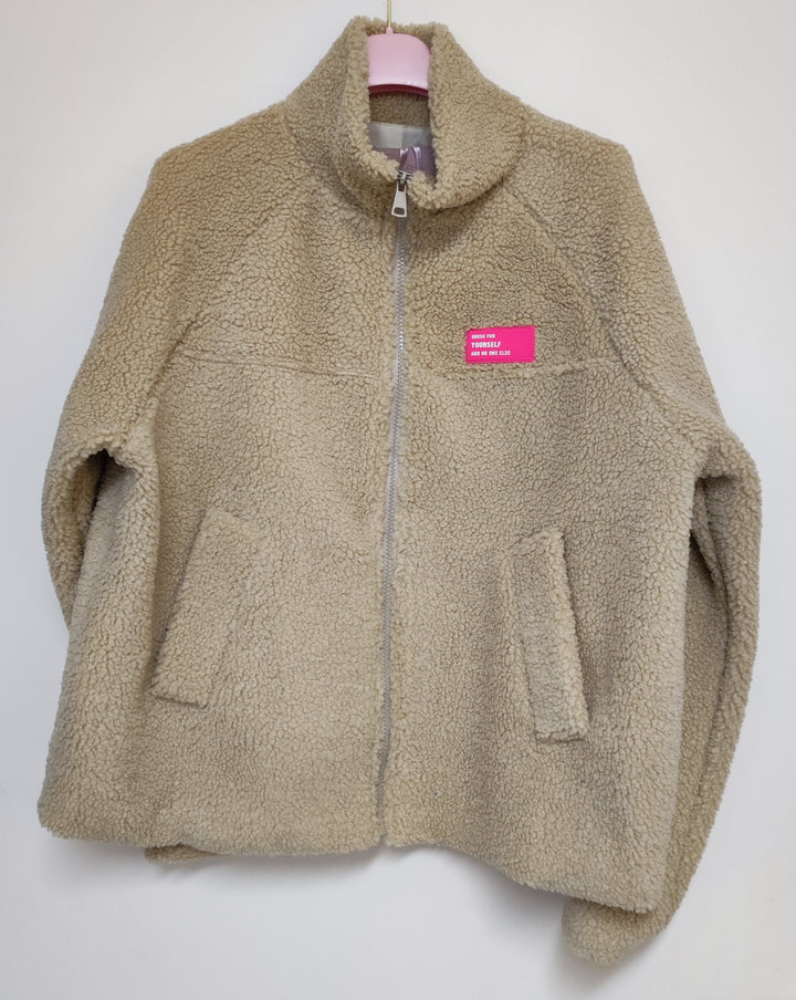 Jacke - Teddy - beige