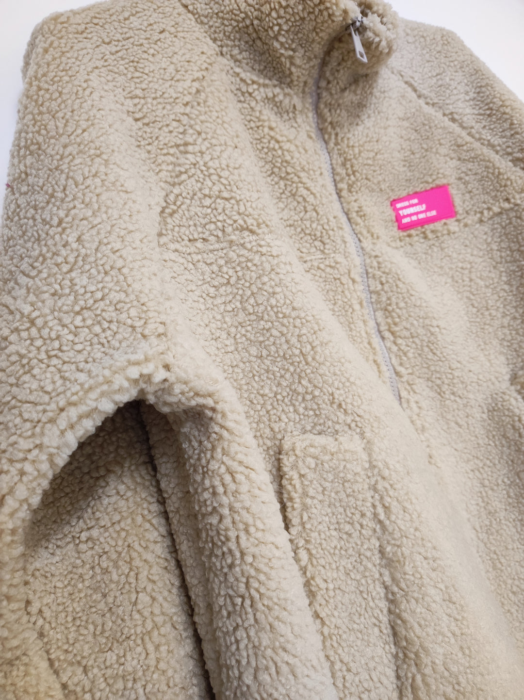 Jacke - Teddy - beige