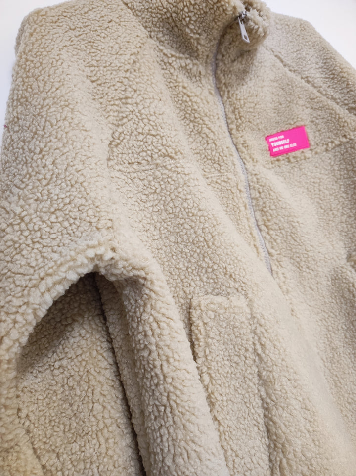 Jacke - Teddy - beige